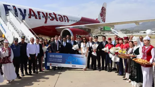 Kazakistan'dan Alanya'ya İlk Uçuş