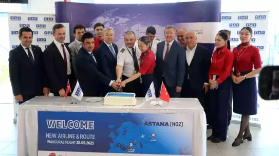 FlyArystan'ın İlk Uçuşu Gazipaşa-Alanya'da