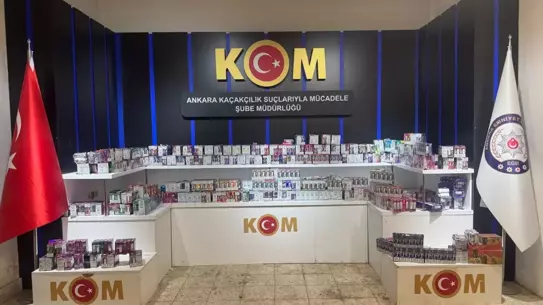 Ankara'da 3 Milyonluk Kaçak Sigara Operasyonu