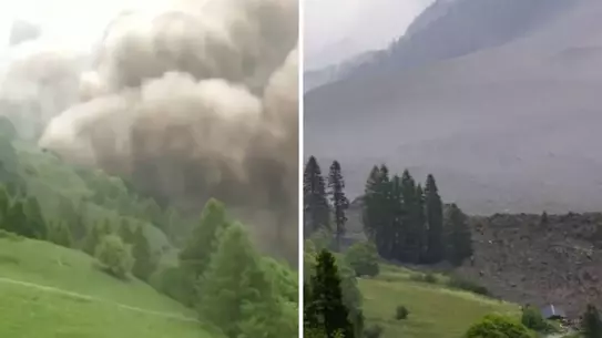 Kasaba korkunç çığ felaketi sonrası toprak altında kaldı