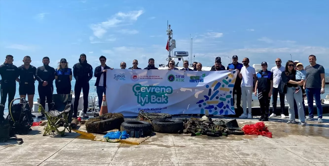 Sinop'ta Deniz Dibi Temizliği