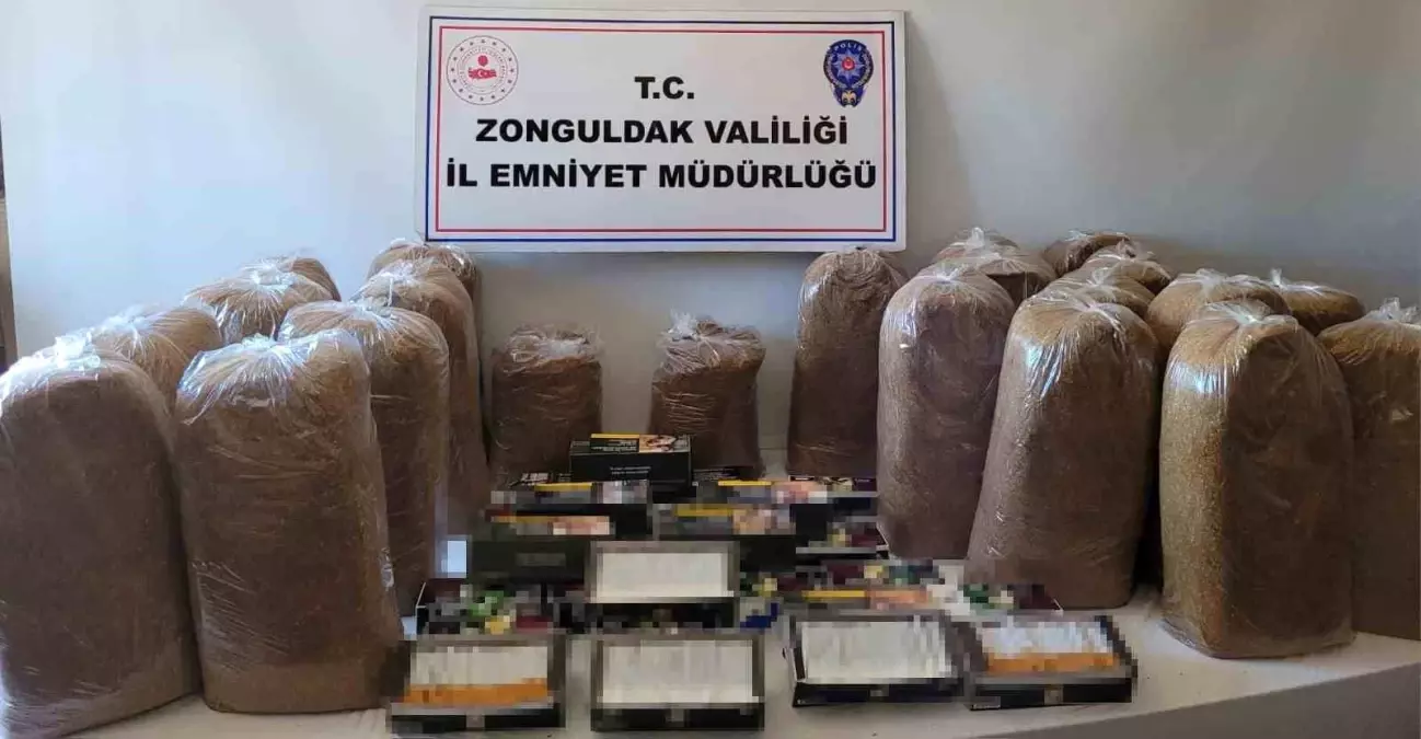 Zonguldak'ta Kaçak Tütün Operasyonu