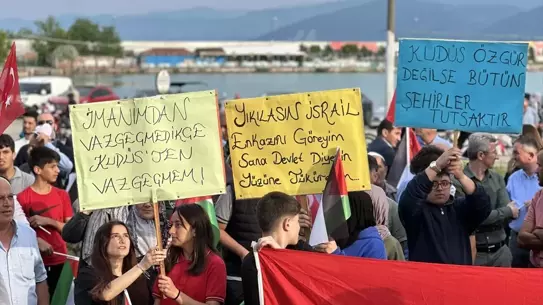 Gerze'de Filistin'e Destek Etkinliği