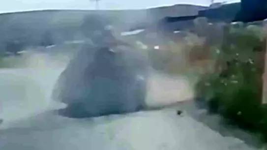 Denizli'de Dev Mermer Bloğu Yola Düştü