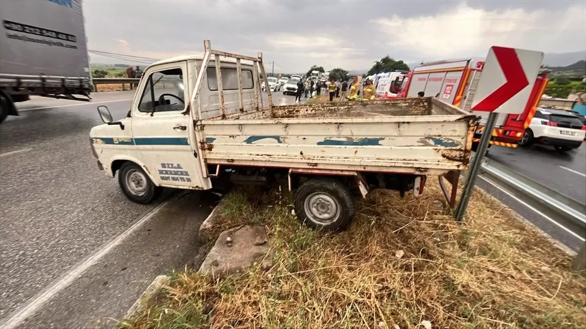 Salihli'de Trafik Kazası: Bir Ölü, Bir Yaralı