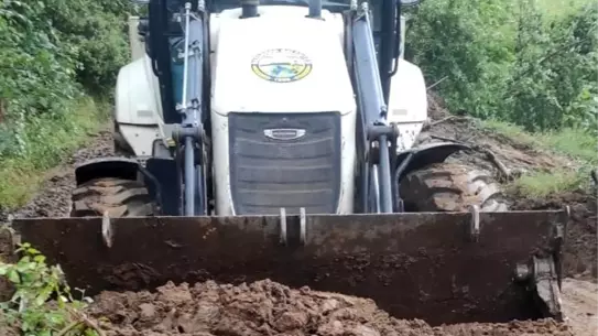 Bozdoğan'da Sağanak Yağışlar Heyelana Yol Açtı