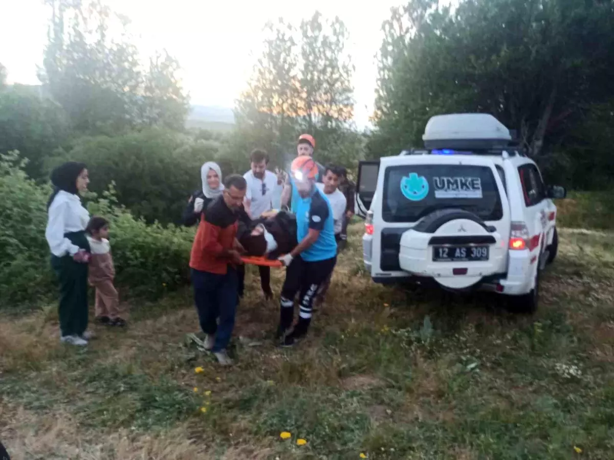 Bingöl'de Uçuruma Yuvarlanan Araçta 2 Yaralı