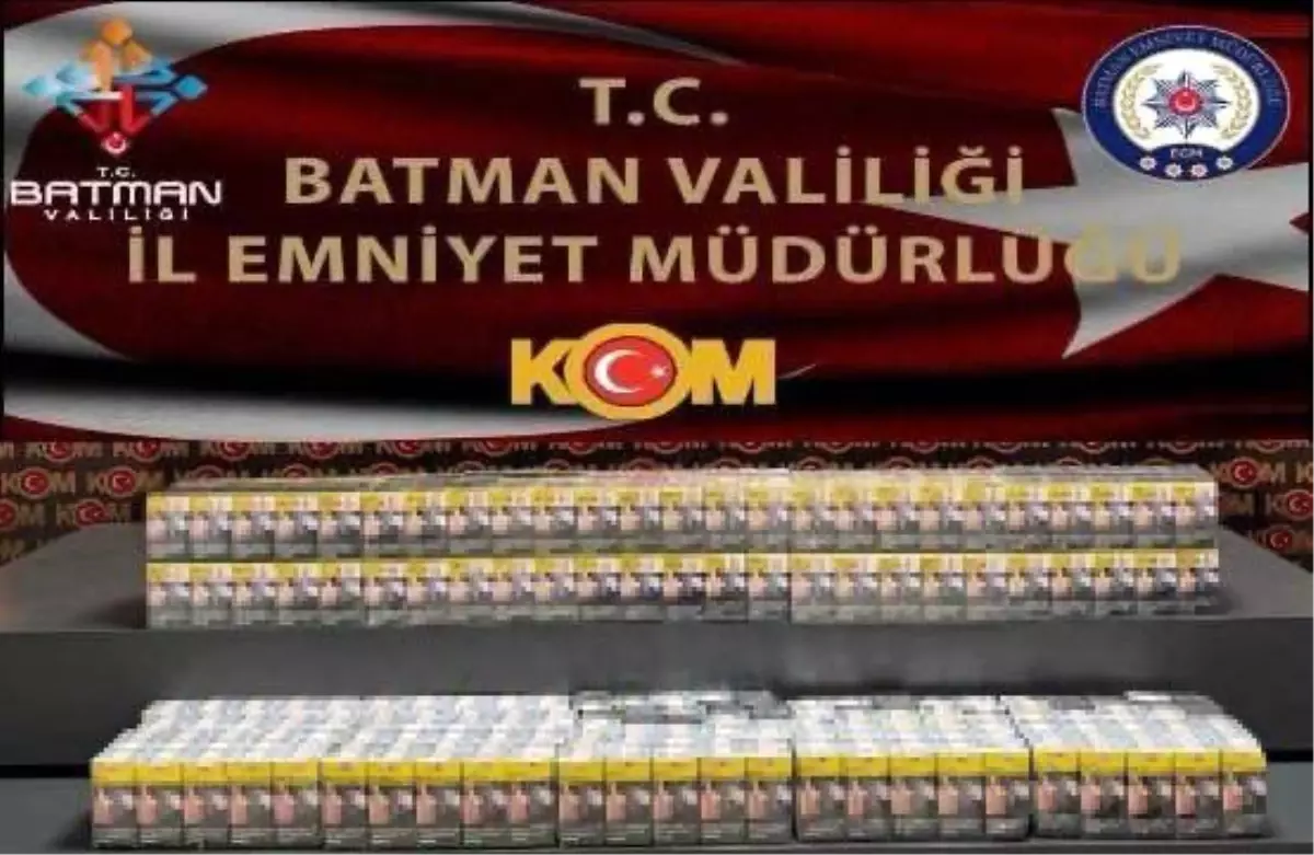 Batman'da Bin Paket Kaçak Sigara Ele Geçirildi