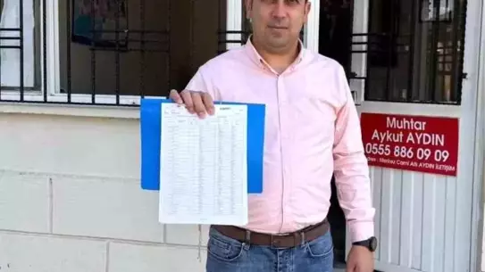 Sarıoğlu Mahallesi'nde Muhtar Seçimi