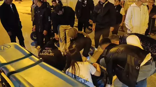 İnegöl'de Motosiklet Kazası