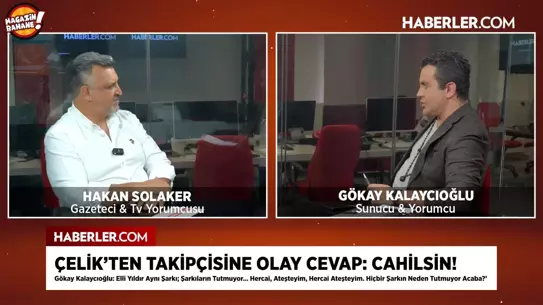 Çelik'in takipçisine "cahilsin" cevabı Magazin Bahane'de gündem oldu