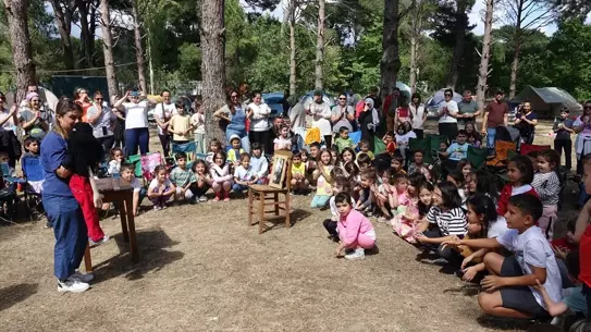 Anaokulu Öğrencileri Kazdağları'nda Kamp Yaptı