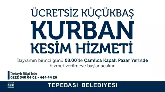 Tepebaşı Belediyesi Kurban Bayramı İçin Kesim Alanlarını Hazırladı