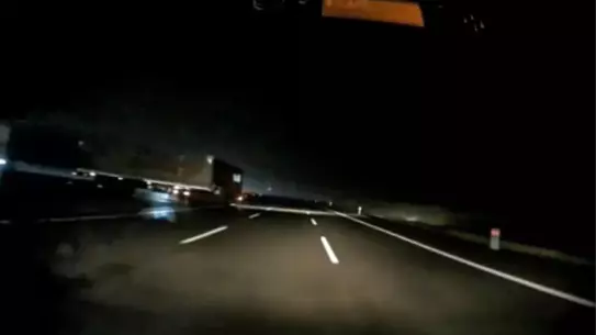Bolu'da Tır'dan Tehlikeli Dönüş