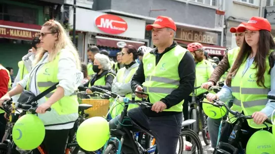 Yeşilay Bisiklet Turu Eskişehir'de Başladı