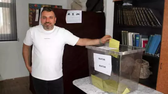 Şamlar Mahallesi'nde Muhtarlık Seçimi Yapıldı
