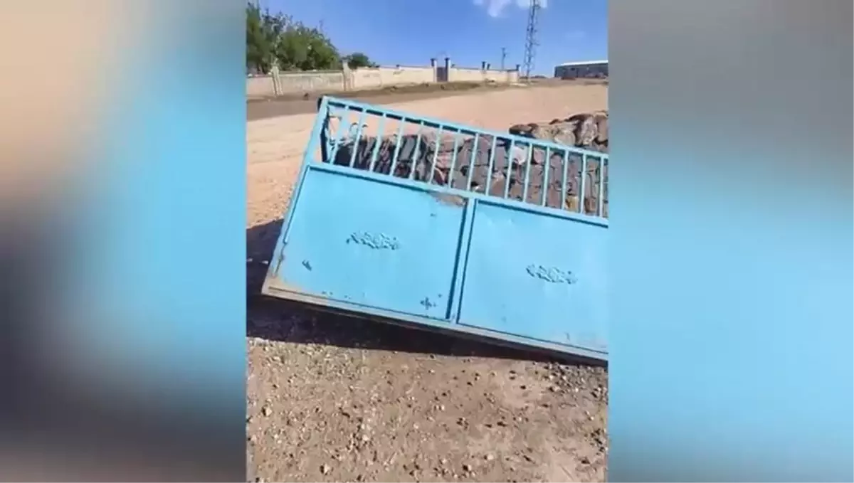 Kum Şeytanı Okul Kapısını Söktü!