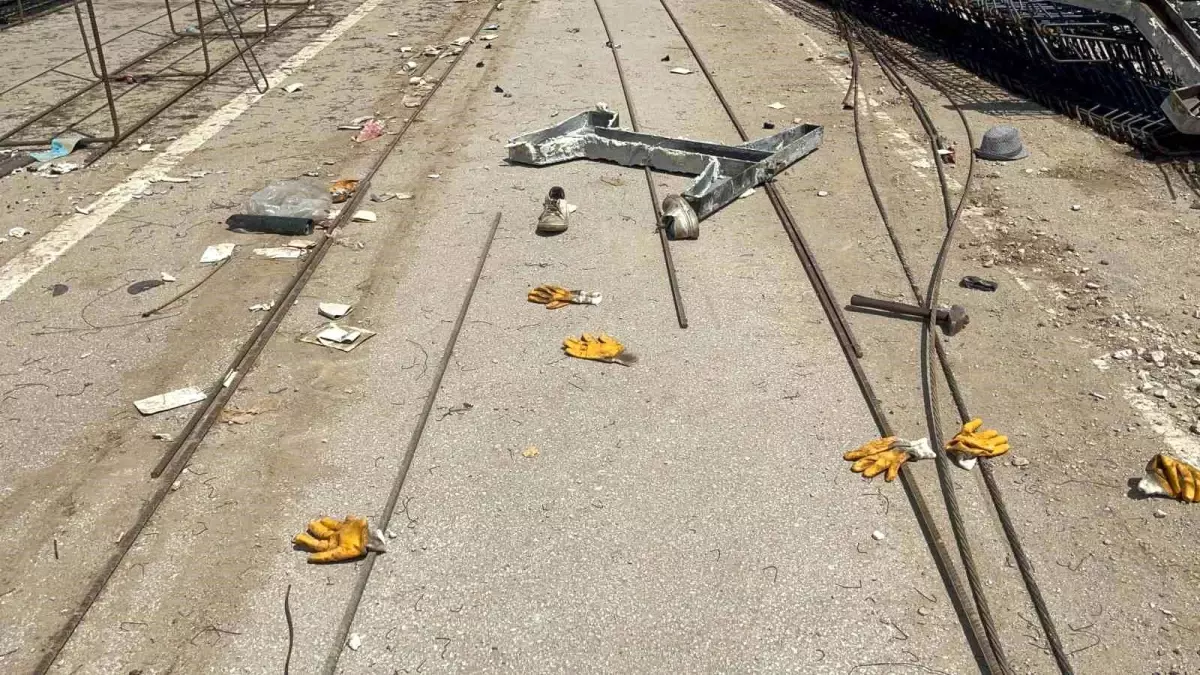 Isparta'da Üst Geçit Çalışmasında İş Kazası