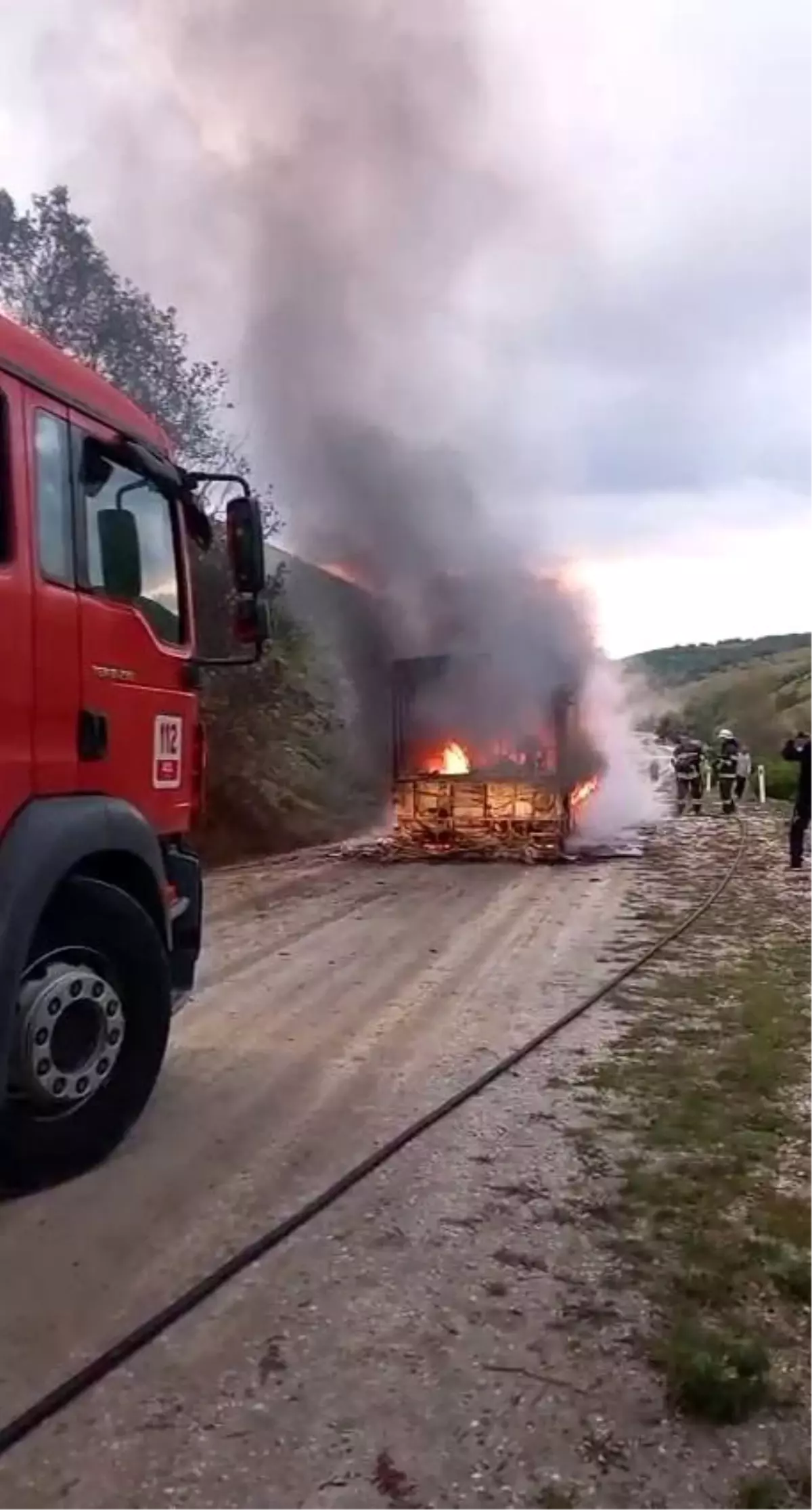Eskişehir'de Belediye Otobüsü Yangını
