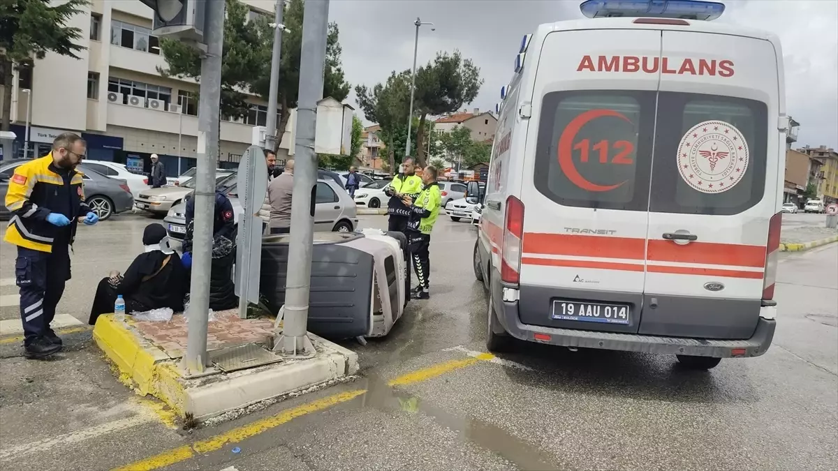 Çorum'da Kaza: 4 Yaralı