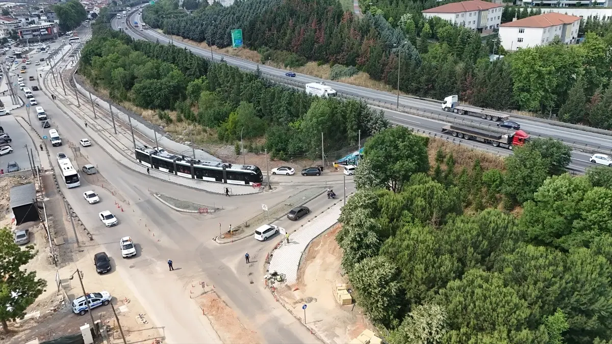 Kocaeli'de Yeni Tramvay Hattı Test Sürüşü Gerçekleştirildi