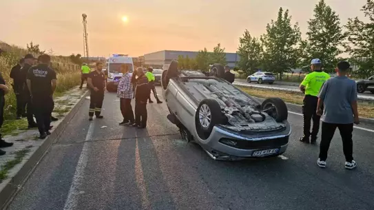 Çerkezköy'de Trafik Kazası: Sürücü Hafif Yaralı