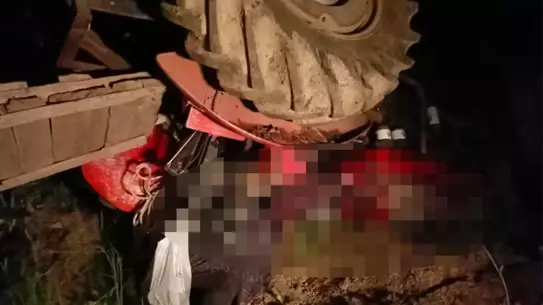 Traktör Kazasında Yaşlı Çift Hayatını Kaybetti