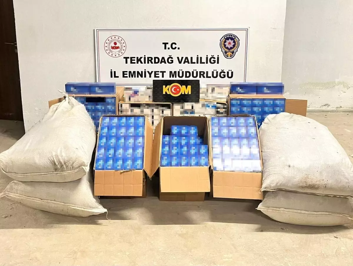 Tekirdağ'da Kaçak Tütün Operasyonu