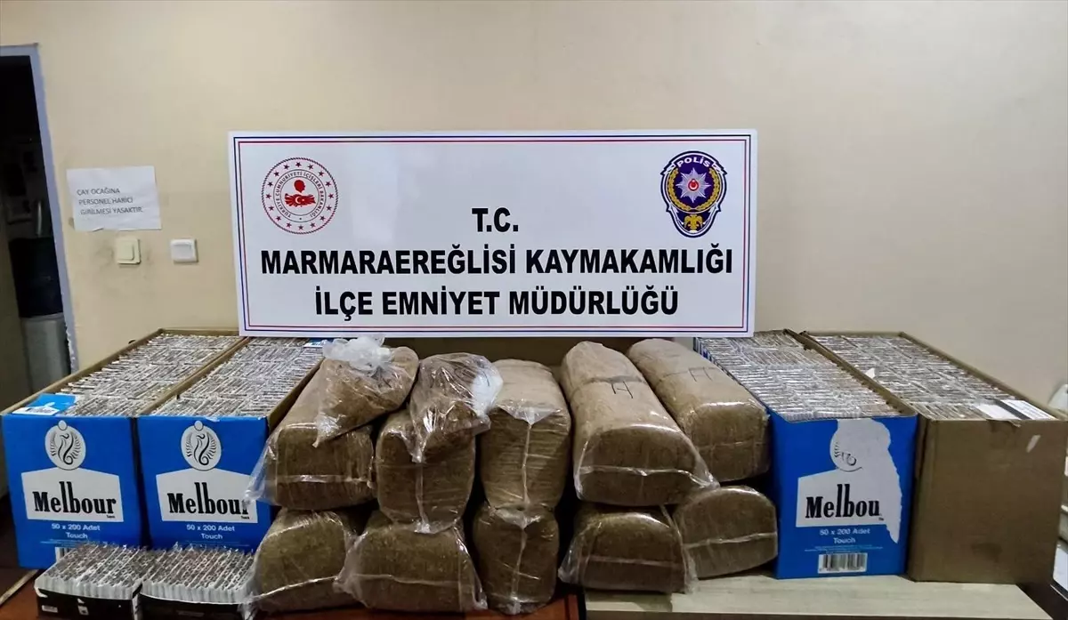 Tekirdağ'da Kaçak Tütün Operasyonu