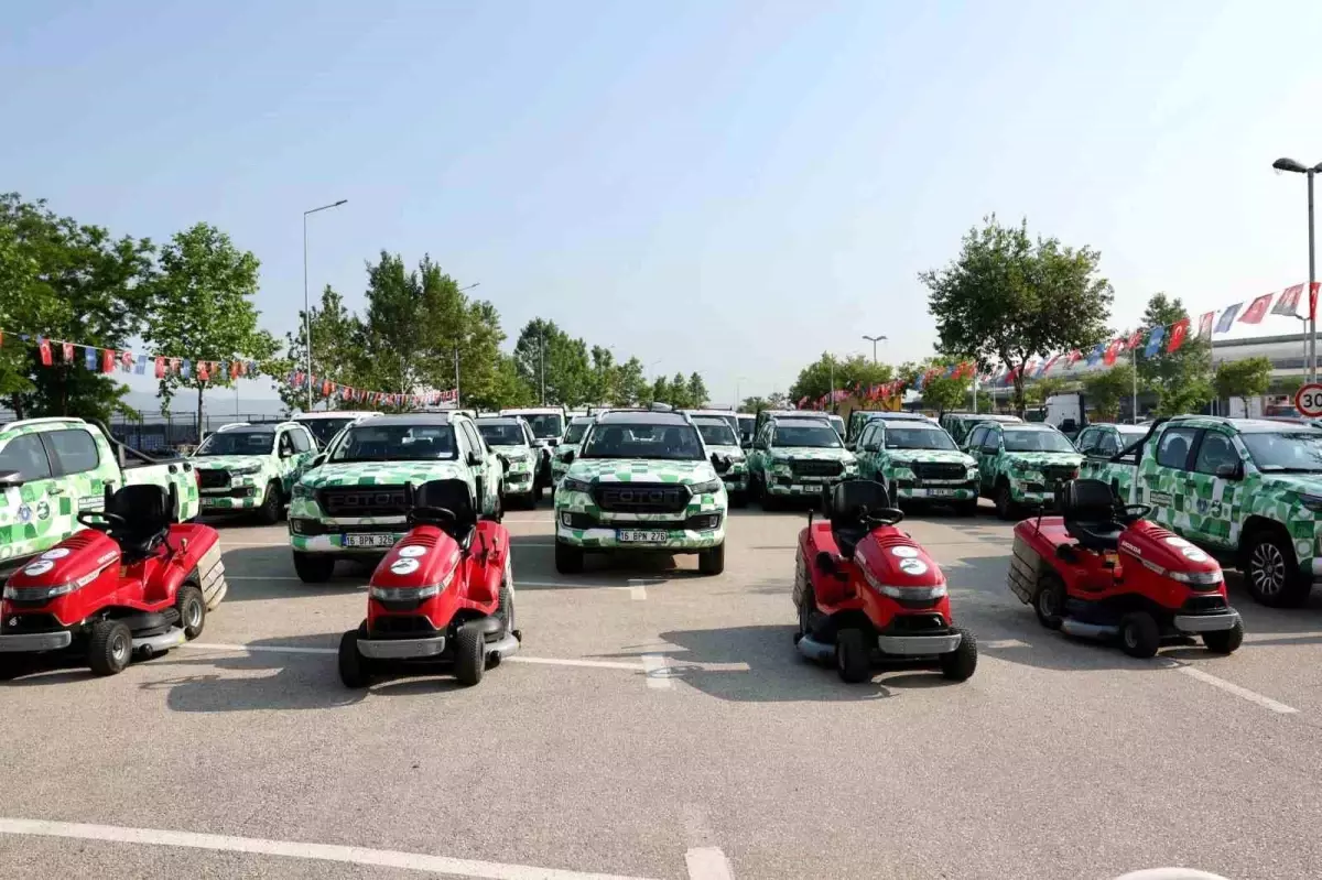 Bursa Büyükşehir Belediyesi'nden Yeşil Alanlar İçin Yeni Araçlar