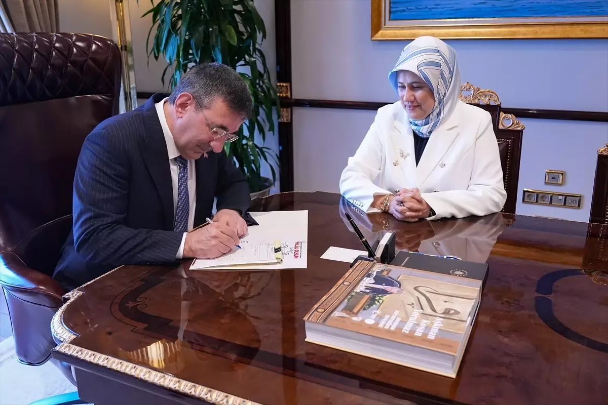 Cumhurbaşkanı Yardımcısı Cevdet Yılmaz kurban vekaletini Türk Kızılay'a verdi