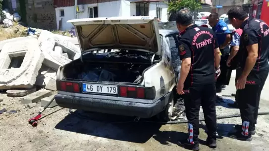 Kahramanmaraş'ta Otomobil Közden Yandı