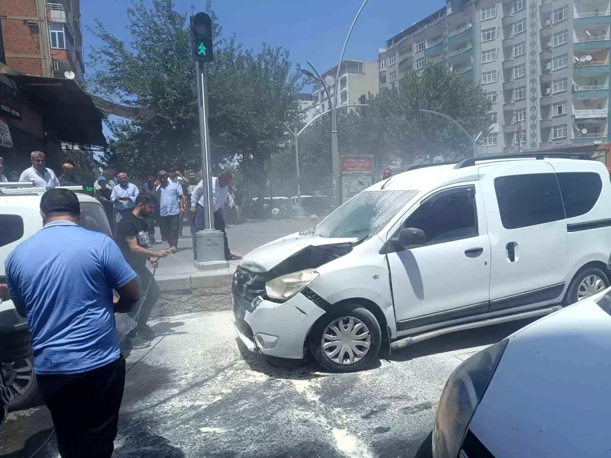 Batman'da Araç Yangını