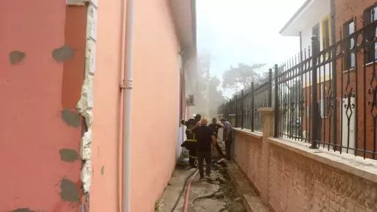 Tokat'ta Lisede Yangın