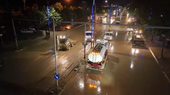 Trabzon'da Sel Temizliği İçin Yoğun Çaba