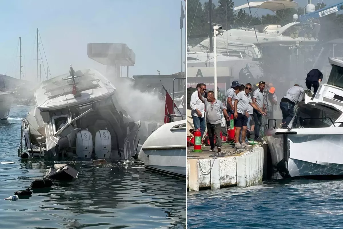 Bodrum'da Tekne Patladı, 3 Yaralı