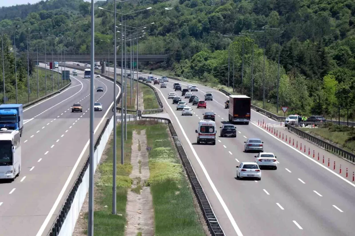 Bolu'da Kurban Bayramı Trafik Yoğunluğu