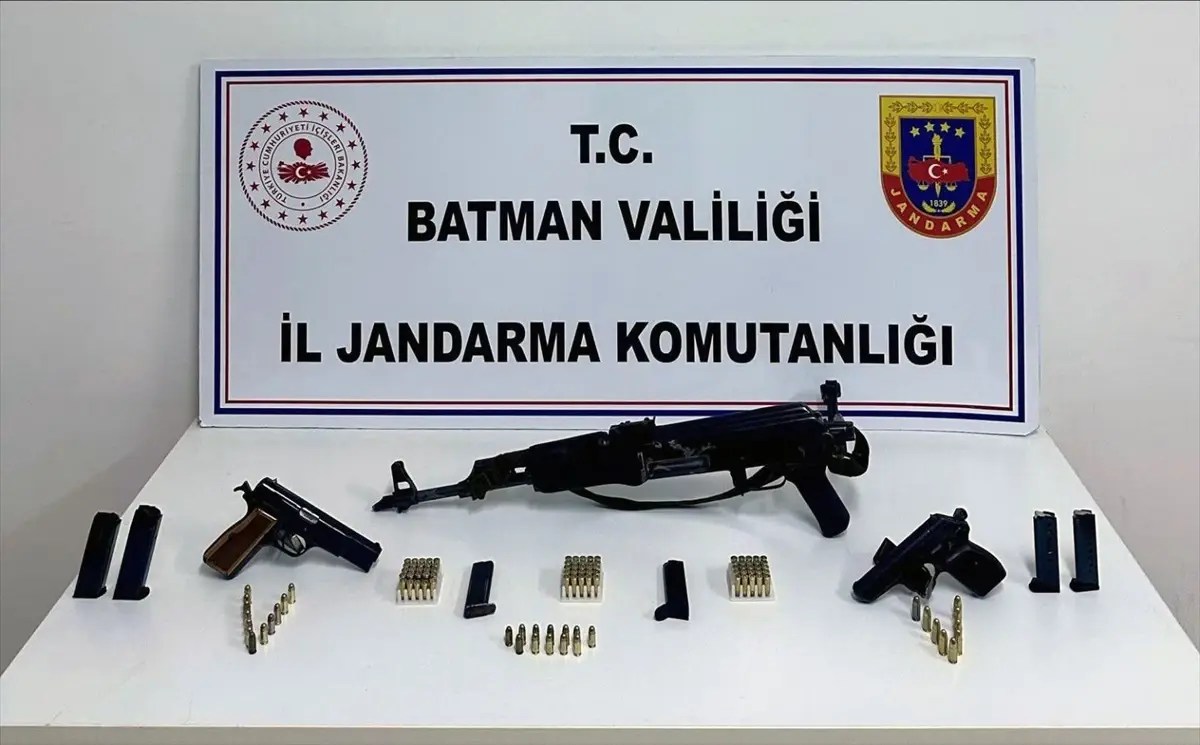 Batman'da Silah Bulunan Zanlı Tutuklandı