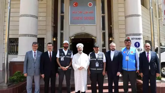 Suudi Bakan Dr. Rabia, Diyanet Başkanı Erbaş'ı Ziyaret Etti