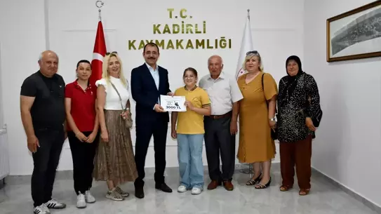 Kadirli'de Bursluluk Sınavı Birincilerine Ödül