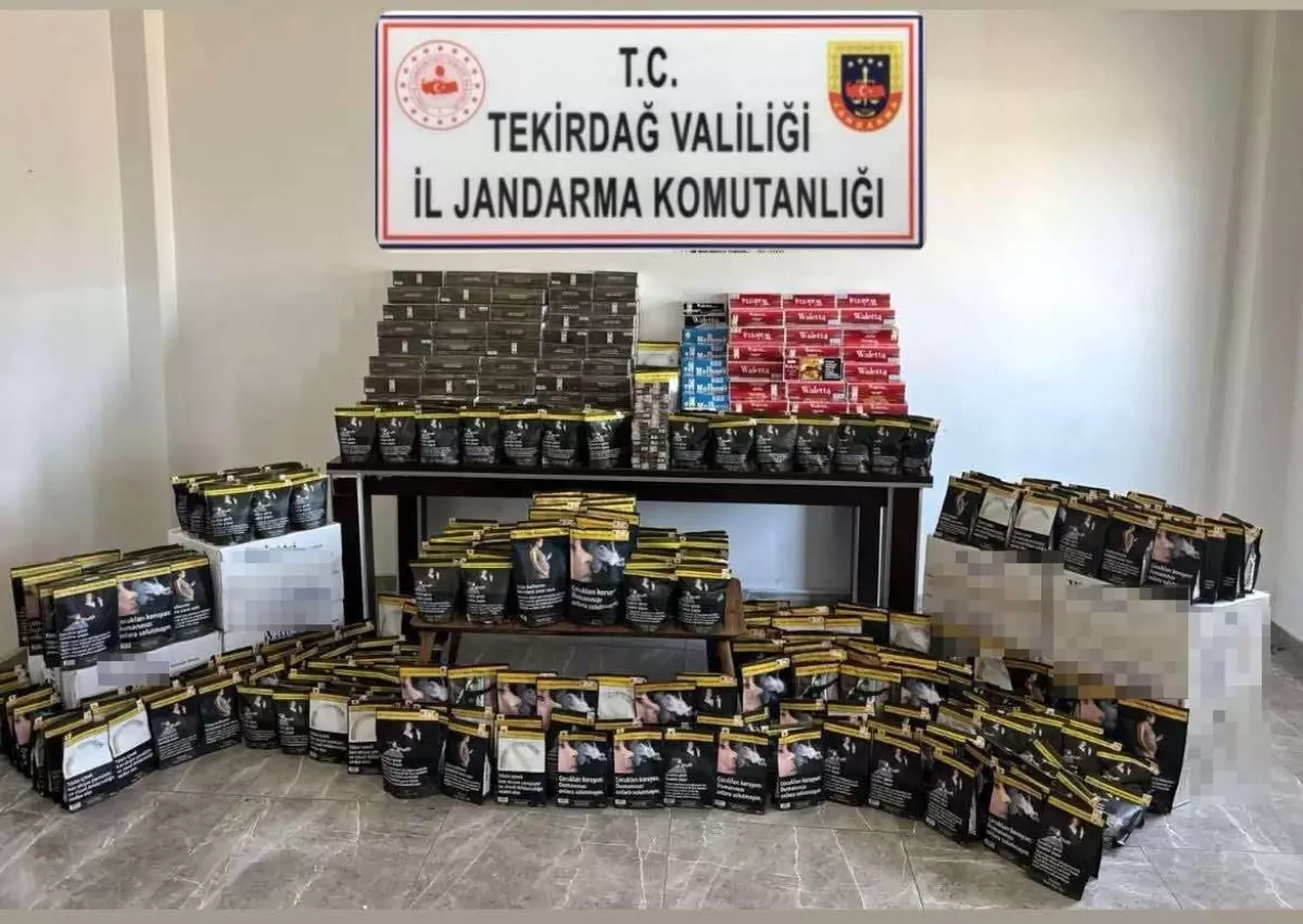 Tekirdağ'da Kaçak Alkol ve Tütün Operasyonu