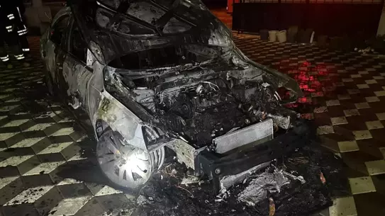 Kulu'da Park Halindeki Araçta Yangın