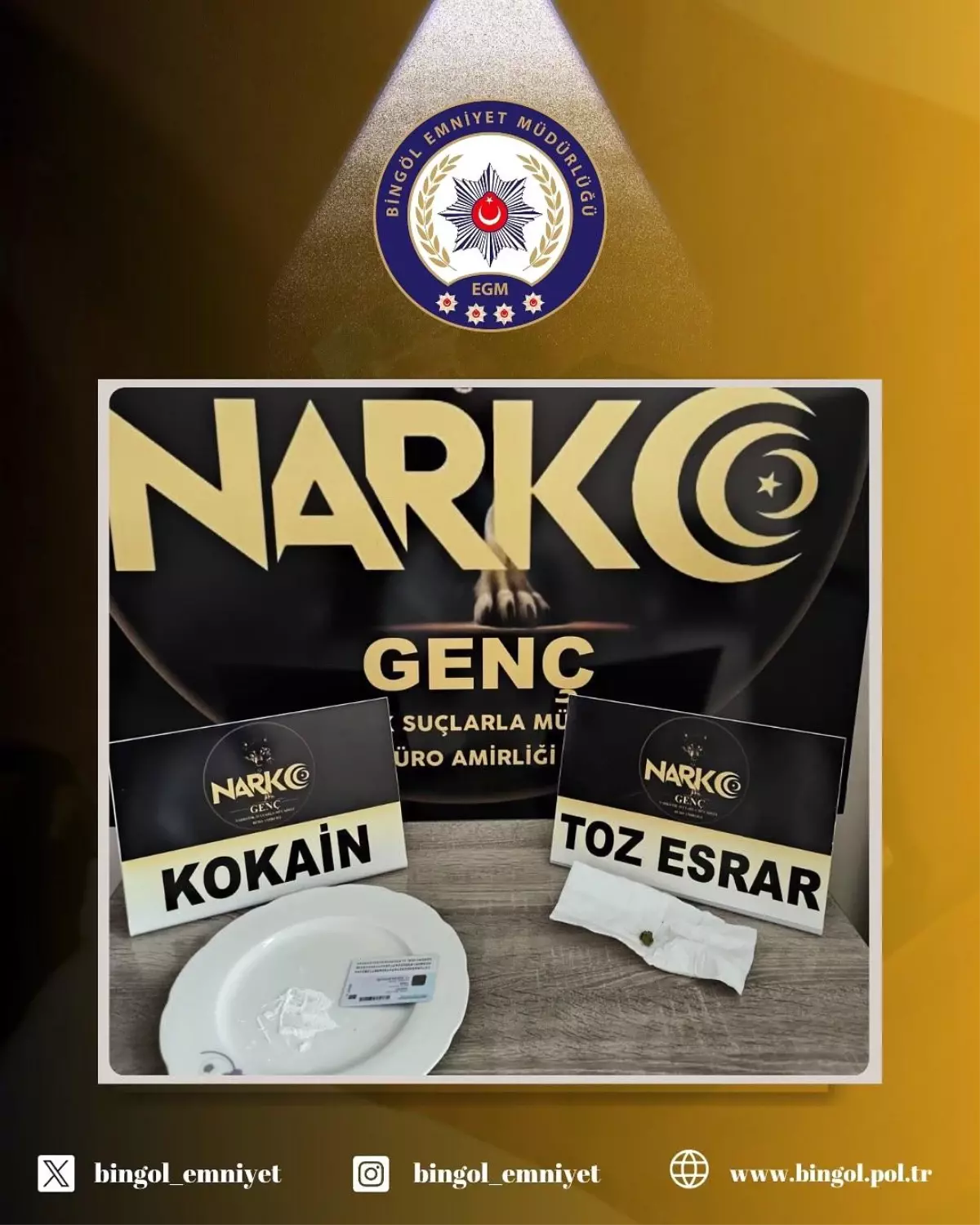 Bingöl'de Uyuşturucu Operasyonu