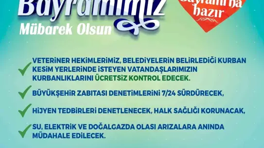Kayseri Büyükşehir Belediyesi'nden Kurban Bayramı Hazırlıkları