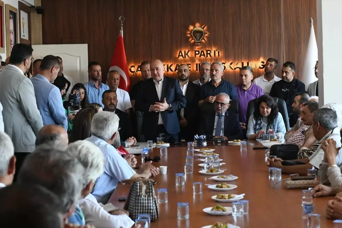 AK Parti Çanakkale Milletvekili Gider, partisinin bayramlaşma törenine katıldı