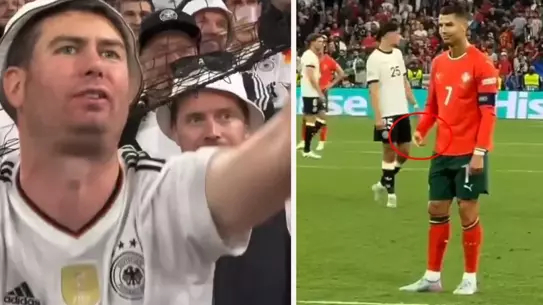 Cristiano Ronaldo Almanların "Messi" tezahüratlarına bakın nasıl yanıt verdi