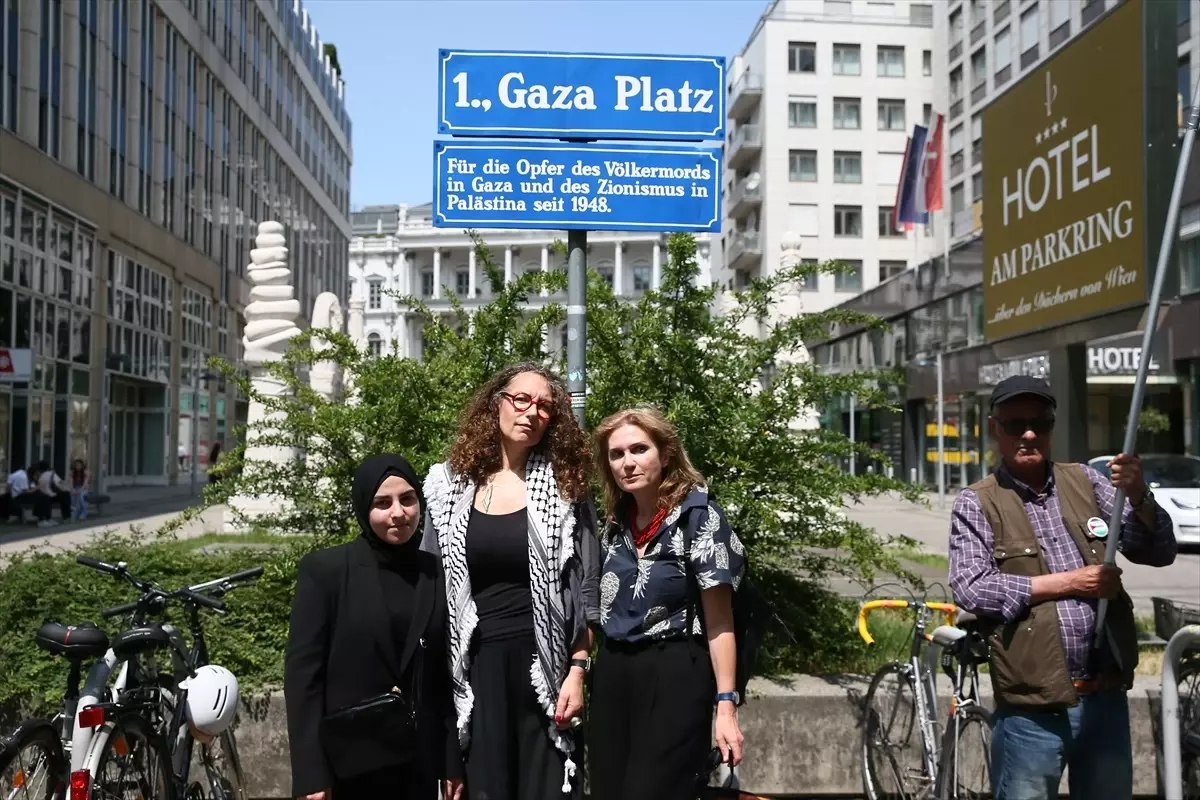 Viyana'da Gazze'ye Destek Eylemi