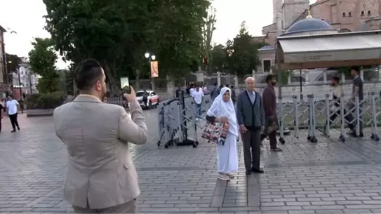 Bayram Namazı Ayasofya'da Coşkuyla Kılındı