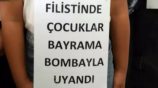 Erciş'te Çocuklardan Filistin İçin Duygu Dolu Eylem