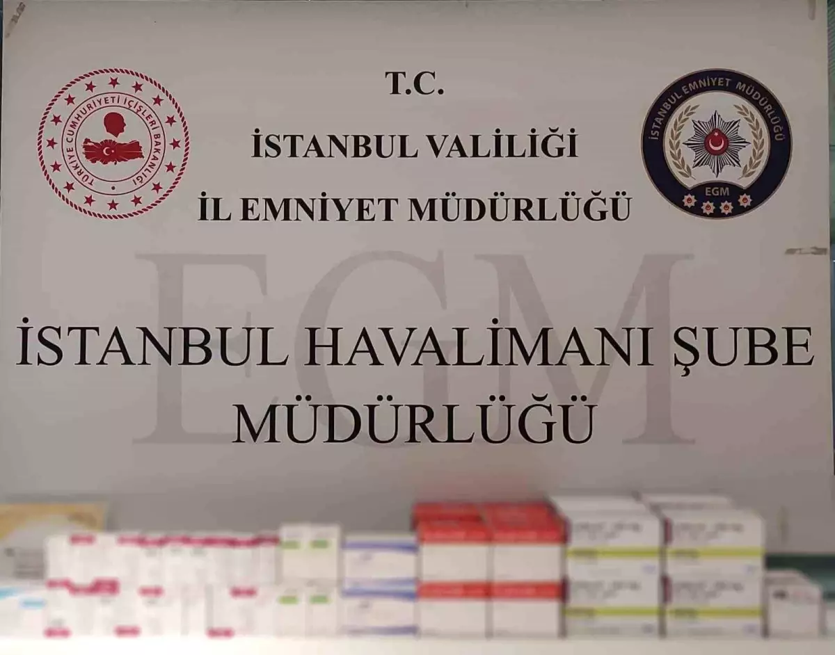 İstanbul Havalimanı'nda Yasa Dışı İlaç Operasyonu